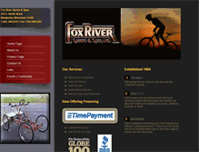 Tablet Screenshot of foxriversports.net